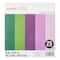 6 Packs: 25 ct. (150 total) 6" x 6.5" Greens & Purples Crepe Paper by Recollections™